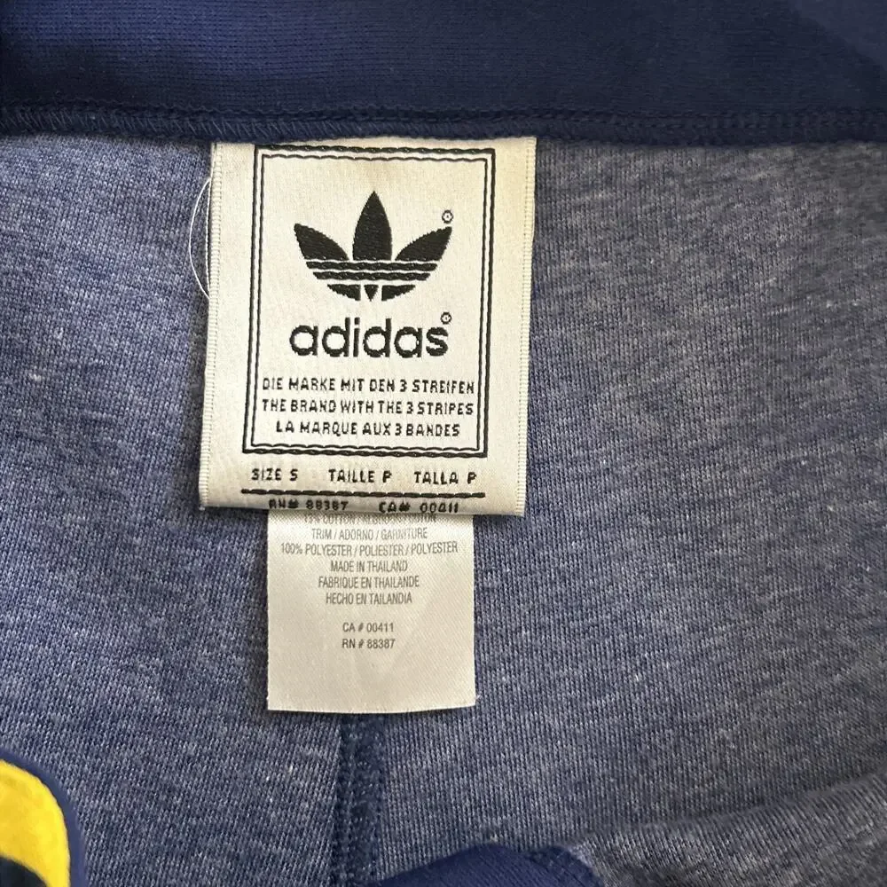 90's Adidas Trefoil Track Shorts Men’s S Navy Vintage Retro Running Streetwear